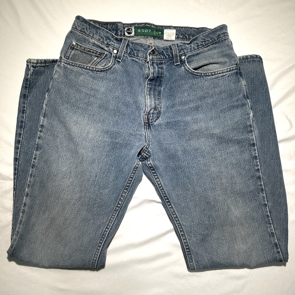 Vintage Levi’s Silvertab BootCut Men's Blue Jeans 33x33 5 pocket faded denim